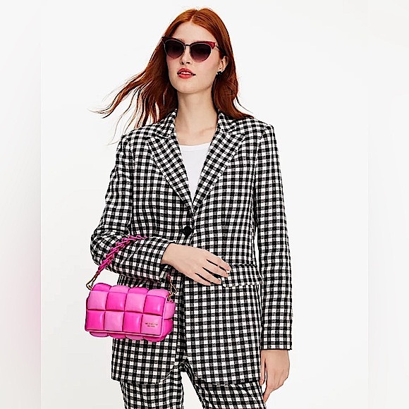 Kate Spade Boxxy Colorblocked East-west Crossbody In Vivid Snapdragon Multi Pink - Picture 13 of 14